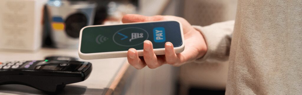 A close up of a card reader